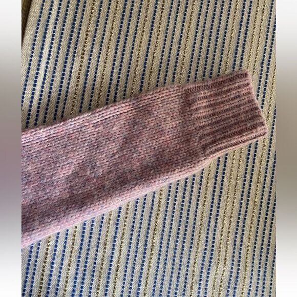 J. CREW Sweater Womens Sz XXS Pink  Cozy Chunky Wool Blend NWT - Picture 7 of 12